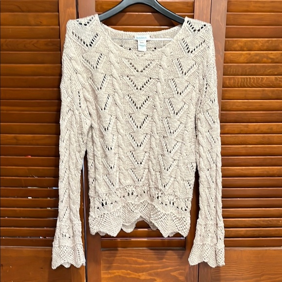 Sundance Cream Cotton Knit Sweater - Picture 1 of 9